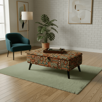 Versatile Apartment Storage Bench – Dual Purpose Handcrafted UK Ottoman | istools - ISTOOLS