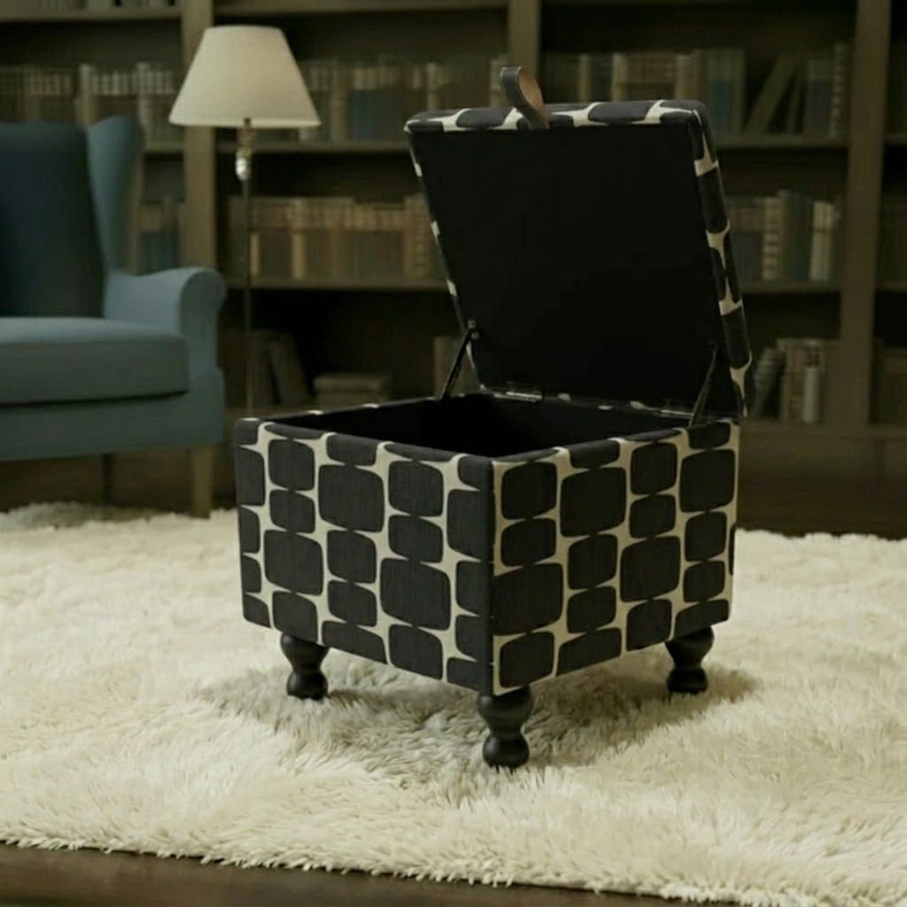 Versatile Living Room Footrest Pouffe with Hidden Storage - ISTOOLS