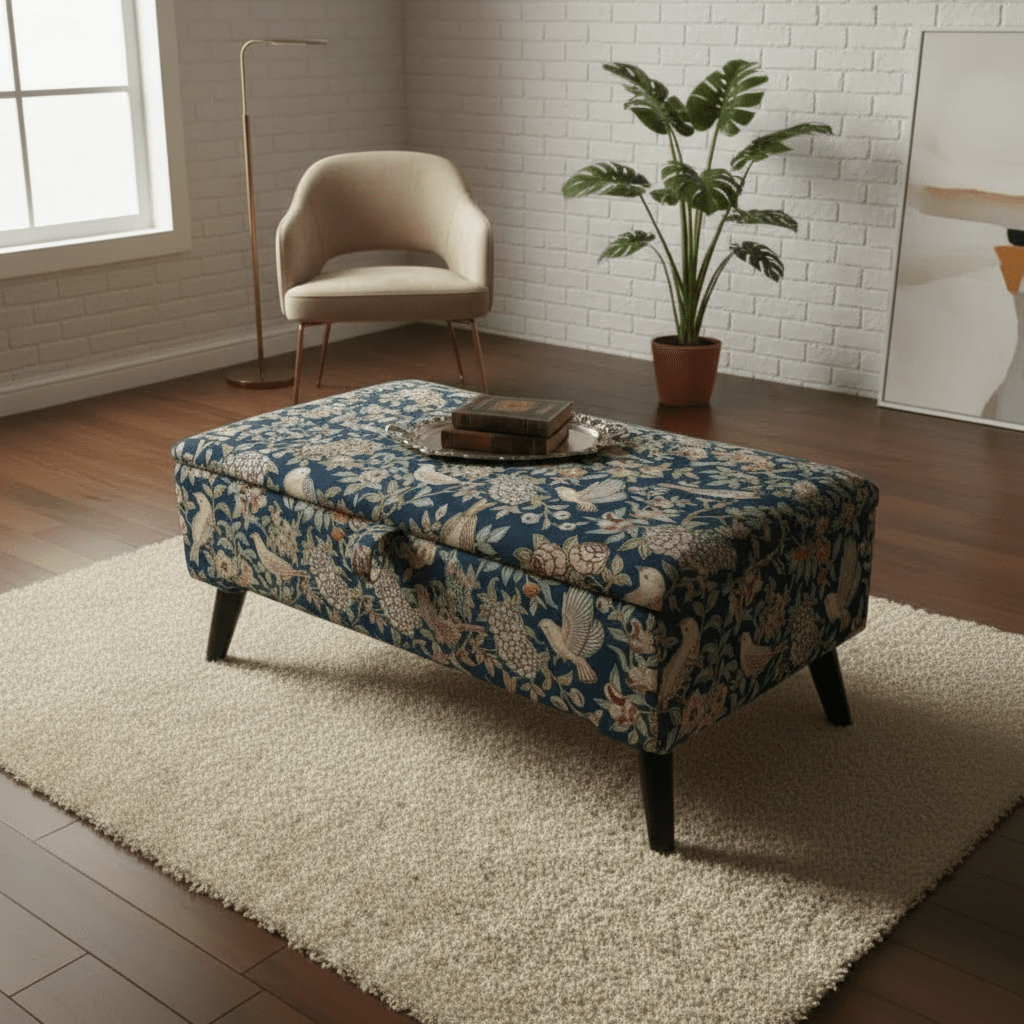 Versatile Lounge Seating Bench with Deep Storage – Multi - Purpose Footstool & Seat - ISTOOLS