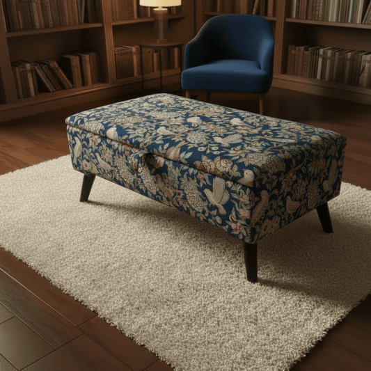 Versatile Lounge Seating Bench with Deep Storage – Multi - Purpose Footstool & Seat - ISTOOLS