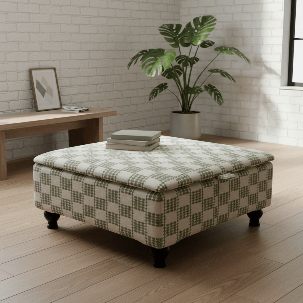 Walk - in Wardrobe Central Ottoman – High - End Storage & Seating | Luxury Designer Furniture UK - ISTOOLS