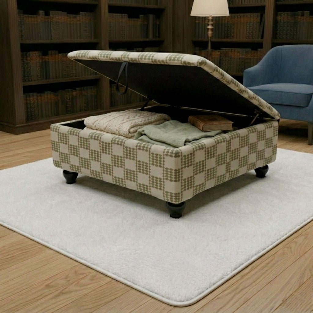 Walk-in Wardrobe Central Ottoman – High-End Storage & Seating | Luxury Designer Furniture UK - ISTOOLS