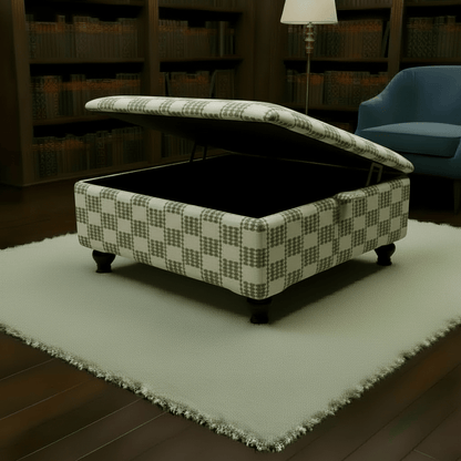 Walk - in Wardrobe Central Ottoman – High - End Storage & Seating | Luxury Designer Furniture UK - ISTOOLS