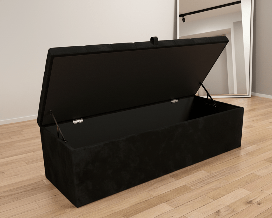 window bay seating bench black chesterfield design - ISTOOLS