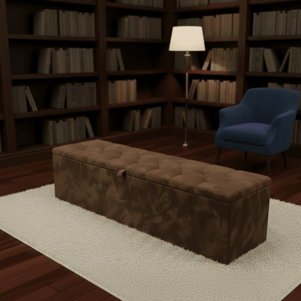 Window Bay Seat Large Ottoman Bench – Chesterfield Upholstered Window Seat (Multiple Colours Available) - ISTOOLS