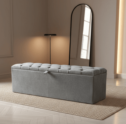 Window bay seat Large Ottoman bench seat - chesterfield design - ISTOOLS