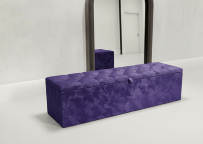 Window bay seat - Large Ottoman bench seat - chesterfield design - ISTOOLS