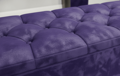 Window bay seat - Large Ottoman bench seat - chesterfield design - ISTOOLS