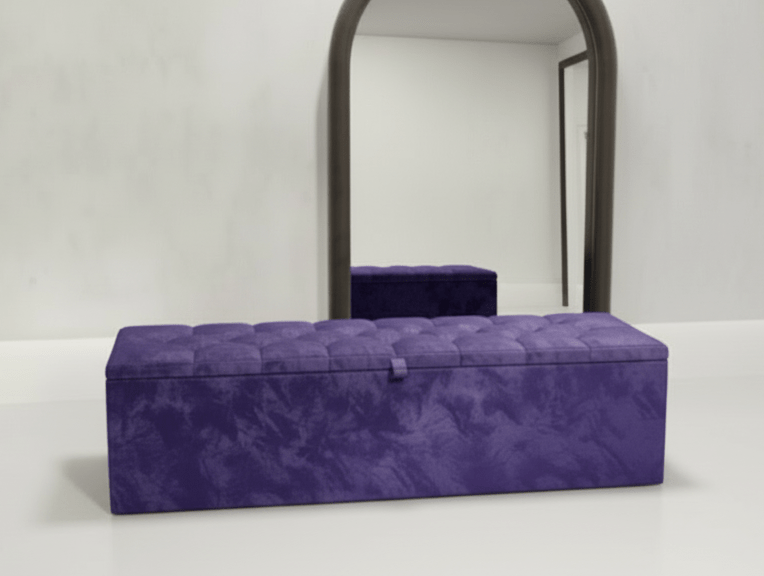 Window bay seat - Large Ottoman bench seat - chesterfield design - ISTOOLS