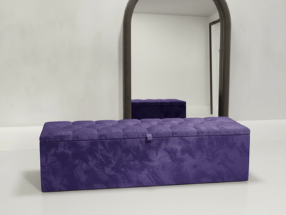 Window bay seat - Large Ottoman bench seat - chesterfield design - ISTOOLS