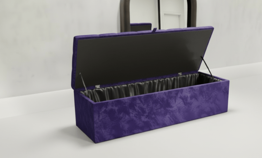 Window bay seat - Large Ottoman bench seat - chesterfield design - ISTOOLS