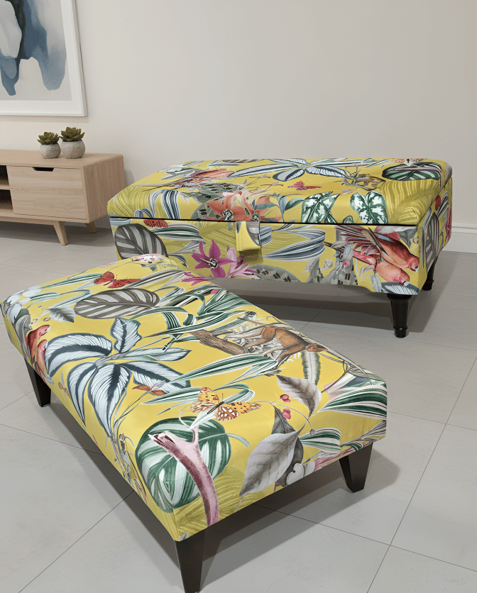 ZEN storage Footstool Pouffe | coffee table footstool non storage - ISTOOLS