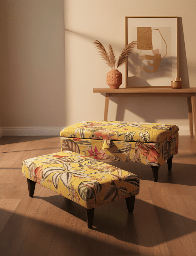 ZEN storage Footstool Pouffe | coffee table footstool non storage - ISTOOLS