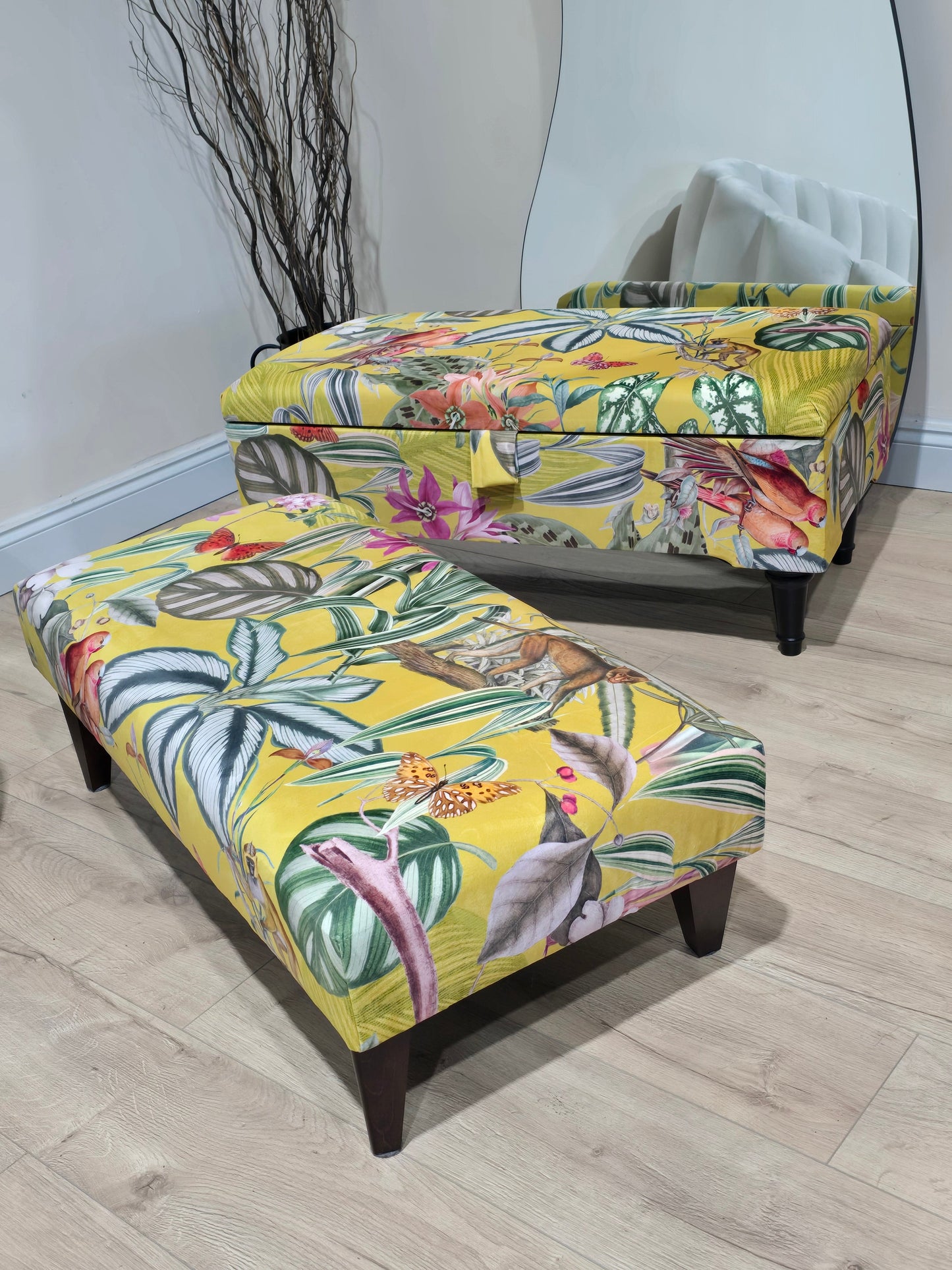 ZEN storage Footstool Pouffe | coffee table footstool non storage - ISTOOLS