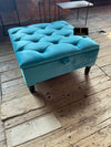 Aqua Handmade footstool