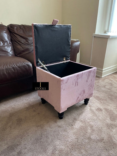 Open Pink Storage Box
