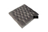 Square Grey Cushioned Footstool