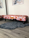 Printed multicolour Fabric Bespoke Footstool
