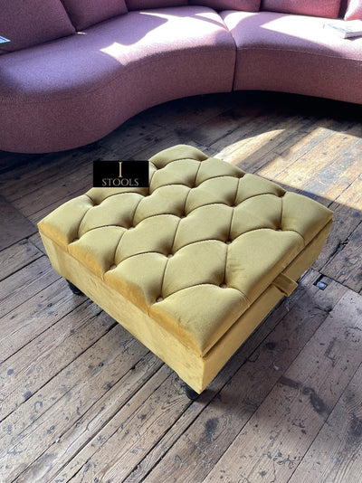 Mustard Gold Ottoman footstool