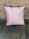 Pink Square Ottoman Storage | Pink Buttoned Footstool for Living Room