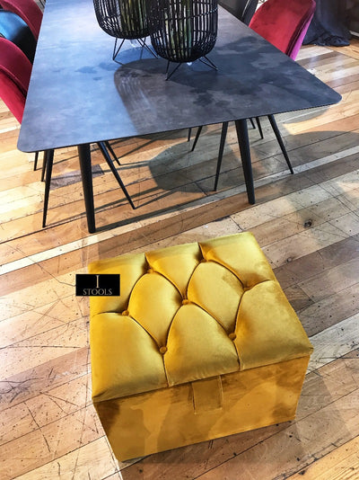 Mustard Gold Handmade footstool