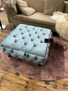 Duck Egg Blue coffee table Chesterfield Ottoman storage   