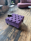 Purple Aubergine Footstool