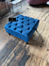 Blue Ottoman footstool