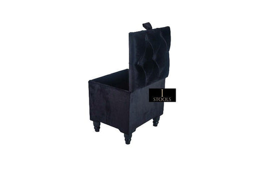 Black Small coffee table Storage Box | Black Small Ottoman | side table footstool - ISTOOLS