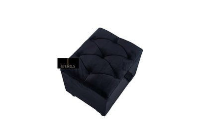 Black Small coffee table Storage Box | Black Small Ottoman | side table footstool - ISTOOLS