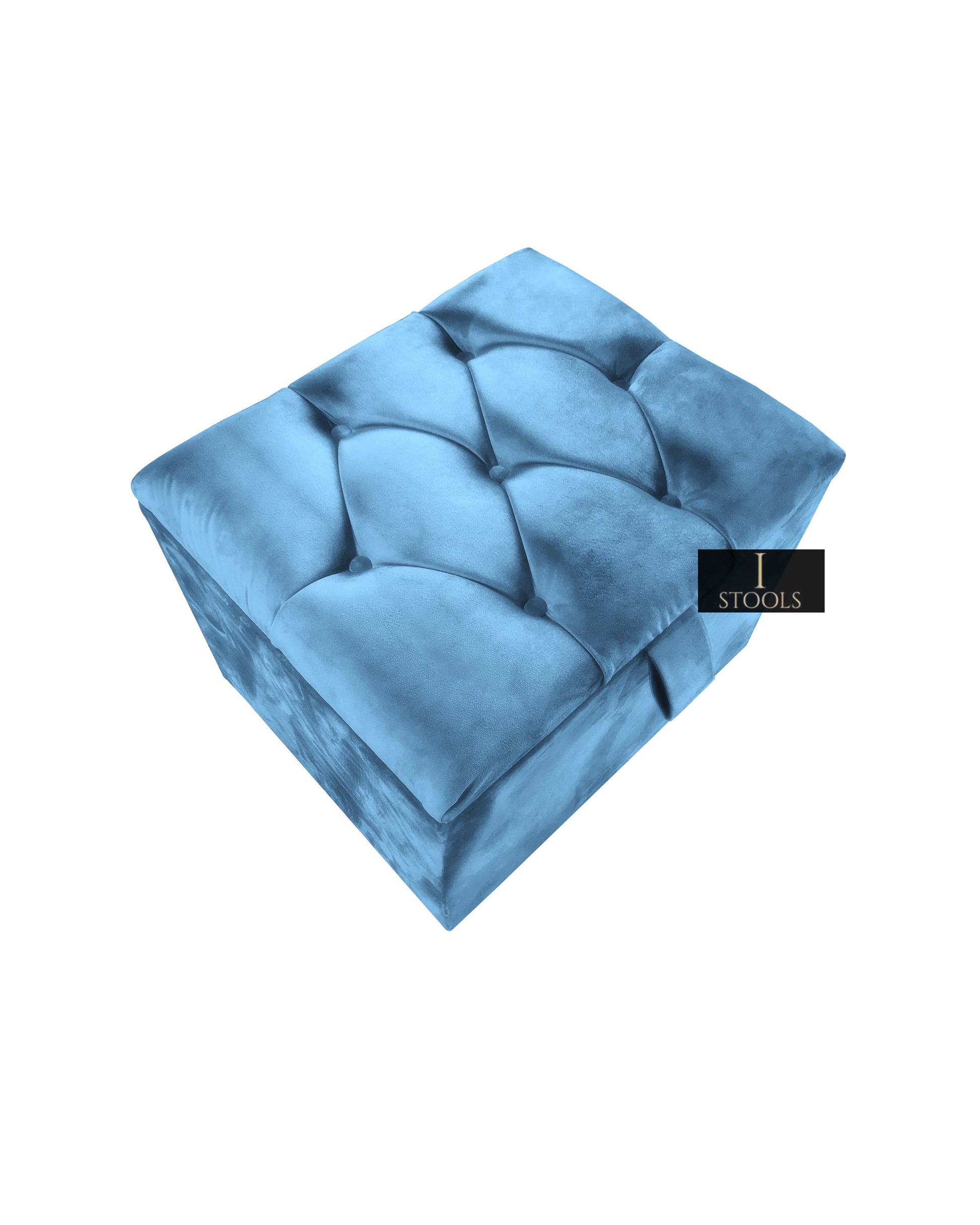 Duck Egg Blue coffee table Small Storage Box | Small Ottoman Storage Box UK - ISTOOLS