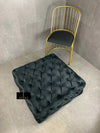Black Ottoman footstool