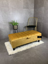 Buy Yellow Ottoman Storage Box with lid at iStools