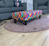 Multi colour trem Handmade footstool