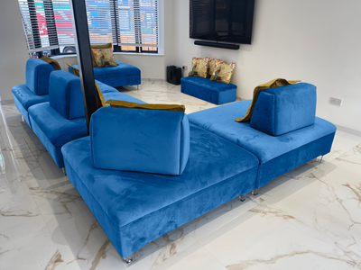 Sion Royal blue Modular seating sofa
