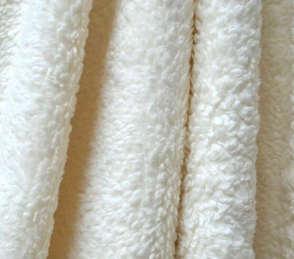 Premium Luxury Footstool with Cozy fur| off white Creamy Footstool Bench - ISTOOLS