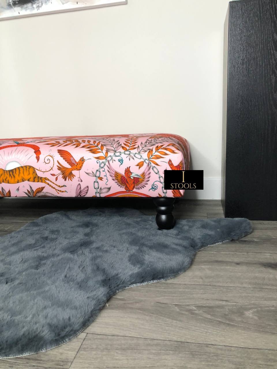 Printed multicolour Fabric Bespoke Footstool - ISTOOLS