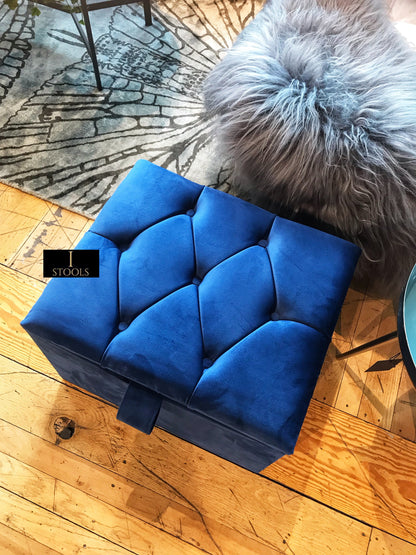 Small coffee table Storage Box | Footrest with Storage | Pouffe - ISTOOLS