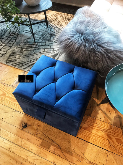 Small coffee table Storage Box | Footrest with Storage | Pouffe - ISTOOLS