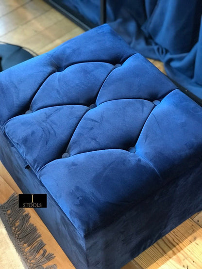 Small coffee table Storage Box | Footrest with Storage | Pouffe - ISTOOLS