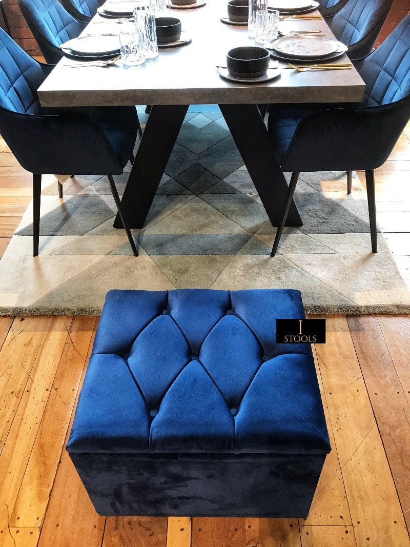 Small coffee table Storage Box | Footrest with Storage | Pouffe - ISTOOLS